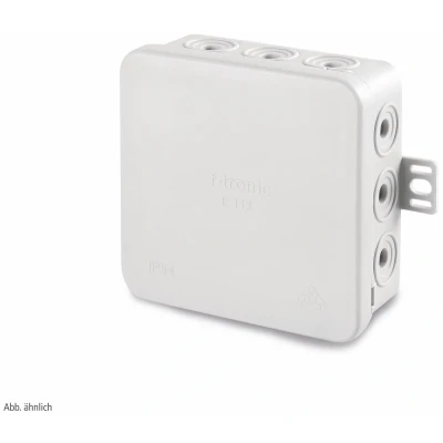 Afbeelding van f tronic 7340139 Aftakkast voor vochtige ruimtes, IP54, 75x75x40mm, grijs, E125, inhoud: 10, stuks