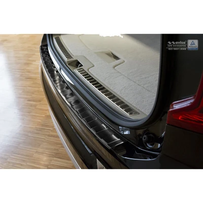 Afbeelding van Avisa Zwart RVS Achterbumperprotector passend voor Volvo XC90 2015 &#039;Ribs&#039;
