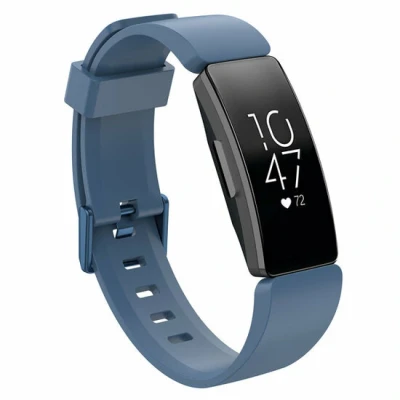 Afbeelding van Fitbit Inspire 1 / HR Ace 2 siliconen bandje met gesp Maat: Large denim
