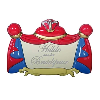 Afbeelding van Huldebord 3D Bruidspaar