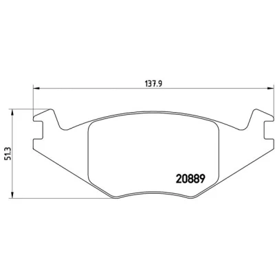 Afbeelding van Brembo Remblokset P 85 019