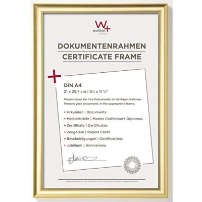 Afbeelding van Walther Design Trendstyle Kunststof Fotolijst 21x29,7cm A4 Goud