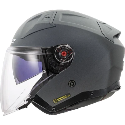 Afbeelding van LS2 OF603 Infinity II Concrete Jet Helm, grijs, afmeting 3XL voor man
