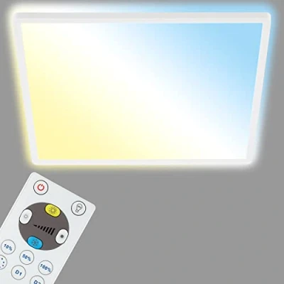 Afbeelding van Briloner SLIM LED Paneel dimbaar ultra plat wit CCT 22W afstandsbediening
