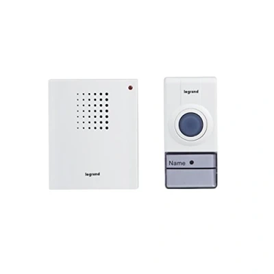 Afbeelding van Legrand Bel Draadloos Kit 80Db Ip44 50M Wit