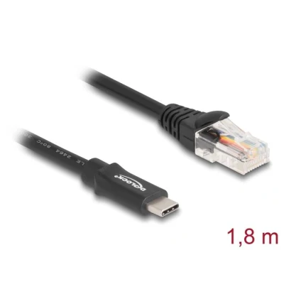 Afbeelding van Delock Adapter USB 2.0 Type C™ Stecker zu 1 x Seriell RS 232 RJ45 St