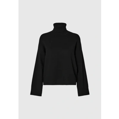 Afbeelding van SELECTED FEMME SLFKAMMA LS Knit Roll Neck NOOS, zwart, XS
