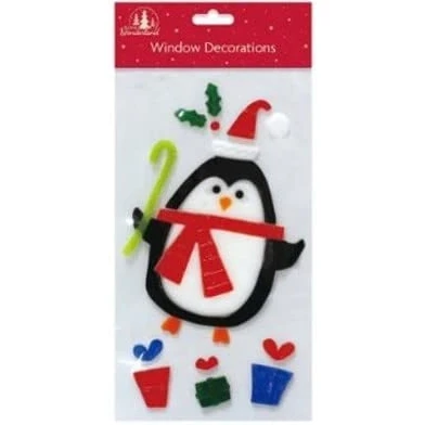 Afbeelding van Kerst Gel Window Sticker Klampt Decoratie (Penguin (22007))