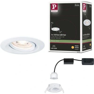 Afbeelding van Paulmann 94292 EBL Nova mini Coin LED inbouwlamp 4 W Wit