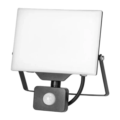 Afbeelding van Miratic LED Schijnwerper Buitenlamp met Bewegingssensor Zonder Frame Werkplaatslamp 4000K IP44 Aluminium + Polycarbonaat Ideaal voor Buitenverlichting en Werkplaatsverlichting