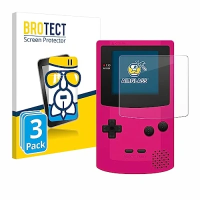Afbeelding van BROTECT Glas Screen Protector voor Nintendo Gameboy Color (3 Stuks) Schermbeschermer [9H Hardheid, Beschermglas Folie niet Gehard Glas]