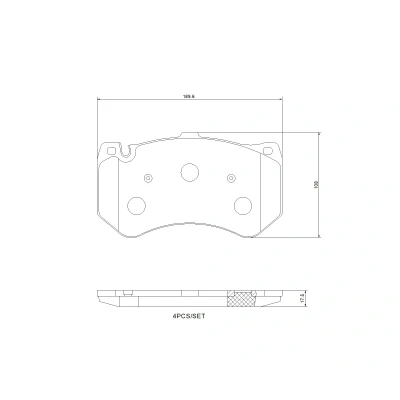 Afbeelding van Remblokset, schijfrem BREMBO P 50 178