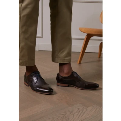 Afbeelding van bugatti Morino Veterschoenen, Heren, Maat: 42, Brown Leer