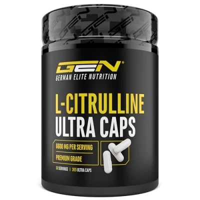 Afbeelding van L Citrulline 365 Capsules Extra hoge dosering met 1100 mg per capsule 6600 portie DL Malaat 2:1 uit plantaardige fermentatie Zonder ongewenste toevoegingen