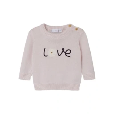Afbeelding van NAME IT Babymeisje Nbflosette Ls Knit gebreide trui, Festival Bloom, 56 cm