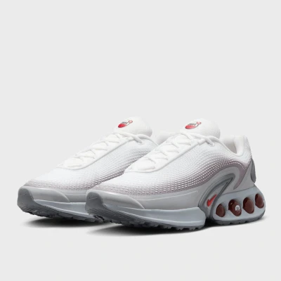 Afbeelding van Nike Sportswear AIR MAX DN SE 2 Sneakers laag, Heren, Maat: 48.5, Light smoke grey/university red/white/smoke grey Textiel/ synthetisch