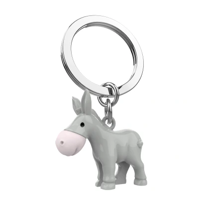 Afbeelding van Metalmorphose Sleutelhanger Animals Ezel Grijs