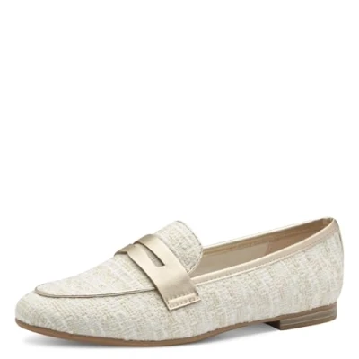 Afbeelding van Marco Tozzi 2 24238 44 456 dames instappers gekleed maat 37 beige