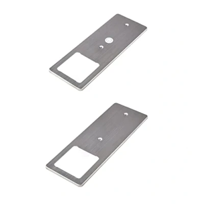 Afbeelding van kalb LED onderkast armaturen roestvrij staal geborsteld 5W zeer platte keuken armatuur met touch dimming functie inbouwspot, selectie:Set van 2 neutraal wit