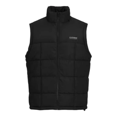 Afbeelding van JACK&amp;JONES PLUS Heren Jjben Square Bodywarmer Pls gewatteerd vest, zwart, 6XL