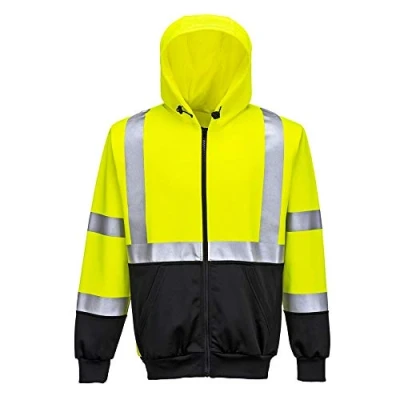 Afbeelding van Hi Vis Tweekleuren Hoody met rits maat XL, YeBk