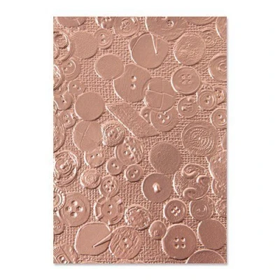 Afbeelding van Sizzix 3 D Textured Impressions Emb. Folder Vintage Buttons 665728 Eileen Hull (01 22)