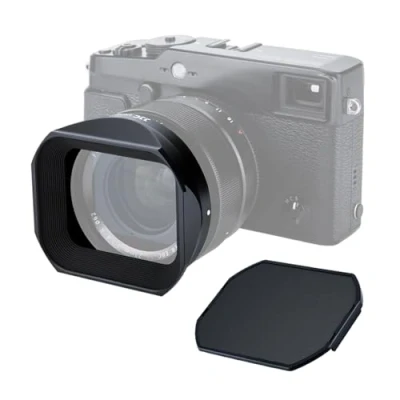 Afbeelding van JJC Zwarte Lens Hood &amp; Cap Kit voor Fujifilm Fujinon XF 23mm F1.4 R, 56mm F1.2 R en APD Vervangt LH XF23
