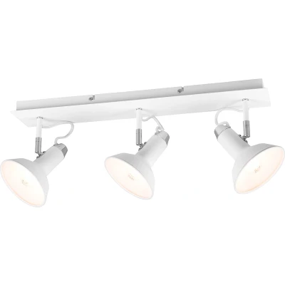 Afbeelding van Trio leuchten LED Plafondspot E14 Fitting 3 lichts Rechthoek Wit Aluminium