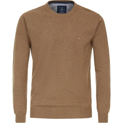 Afbeelding van Redmond MIT Rundhals Ausschnitt IN Verschiedenen Trui, Heren, Maat: 3XL, Camel