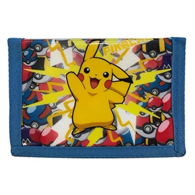 Afbeelding van Pokemon Pikachu Lightning Strike! Portemonnee voor munten en kaarten, tri fold