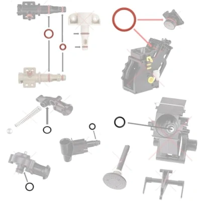 Afbeelding van Saeco pakking, onderhoudsset, O ringen geschikt voor Philips Spidem Gaggia RI SM HD EP SUP zetgroep, zeteenheid, steunklep, schenktuit, cremaklep Set 12 by Snapworld Kaffee