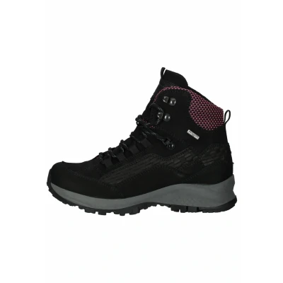 Afbeelding van Waldläufer Veterboots Schwarz fuchsia, Dames, Maat: 40, fuchsia Leer en textiel