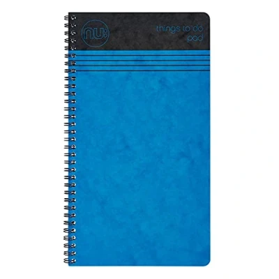 Afbeelding van NU Notebooks Craze Cloud Range Dingen om te doen Pad Draadgebonden Notebook Briefpapier Gelinieerd Kladblok Blauw 110 pagina&#039;s, 157 x 282