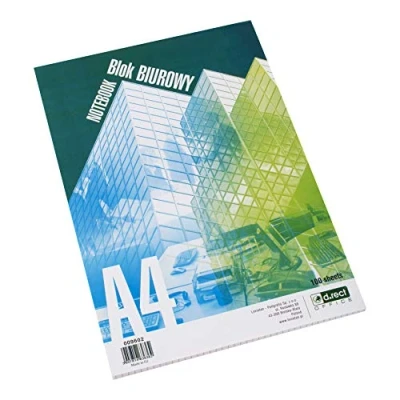 Afbeelding van D.RECT 009602 Briefblok, geruit schrijfblok, 70 g/m², A4, 100 vellen