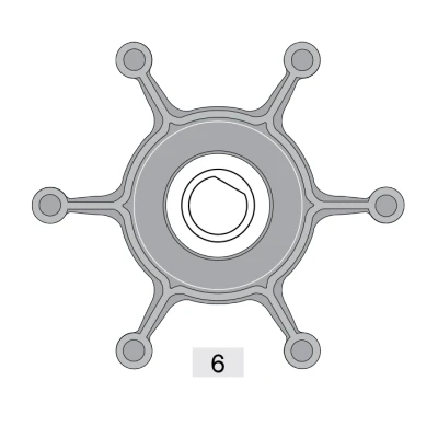 Afbeelding van Johnson pump impeller 824p 1 voor f4b 11 (ultra ballast)