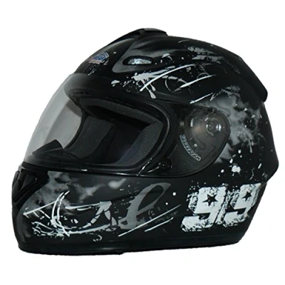Afbeelding van Protectwear Motorhelm FS 801, Design 99, mat zwart, XL