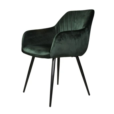 Afbeelding van DS4U Gaby armstoel velvet groen Stof