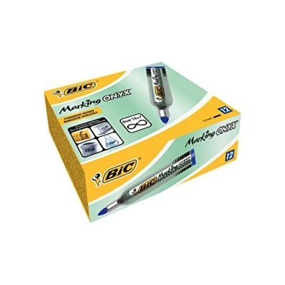 Afbeelding van BIC Onyx Marker Bullet 1482 1.5mm Doos van 12 Blauw