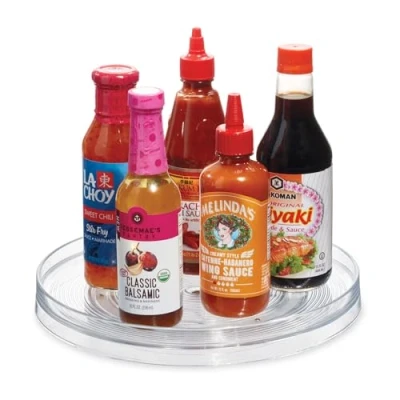 Afbeelding van Lazy Susan Draaiplateau, 28.7 cm, Kunststof, Transparant iDesign Linus
