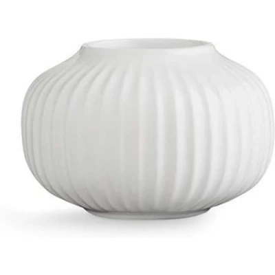 Afbeelding van Kähler, Hammershøi Tealight Holder Ø10 Cm White (16135), Kandelaars, Veelkleurig, Unisex Volwassene