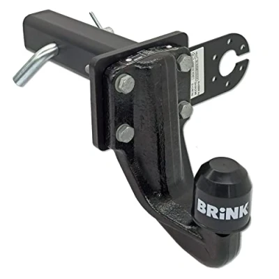 Afbeelding van XIMPLIO Adapter Heavy Duty slot voor AHK Bock Amerikaanse opname 2 inch aanhangertrekinrichting met gatenpatroon 4 gaten 83 x 56 mm (met kogelkoppen neergelaten)