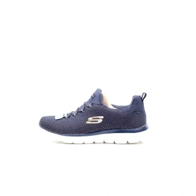 Afbeelding van Skechers SUMMITS dames Sneaker, Navy Knit/Gold Tim, 38 EU