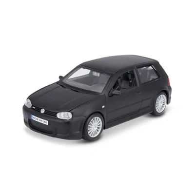 Afbeelding van Maisto VW Golf R32: modelauto op schaal 1:24, beweegbare deuren, 20 cm, mat zwart (531290M)