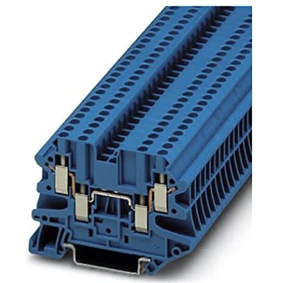 Afbeelding van Phoenix Contact UT 2,5 QUATTRO BU 3044555 Doorgangsserieklem Aantal polen: 4 0.14 mm² Blauw 50 stuk(s)