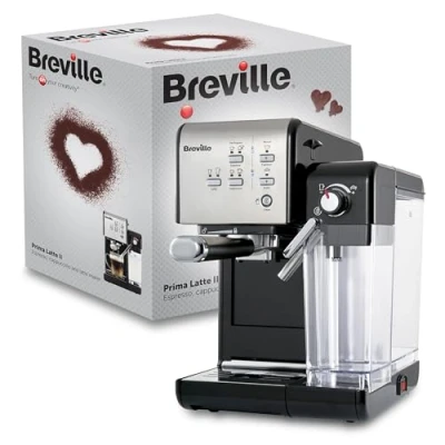 Afbeelding van BrevilleVFC108X 01 Primalatte II Koffie En Espressomachine, Zwart/Zilver