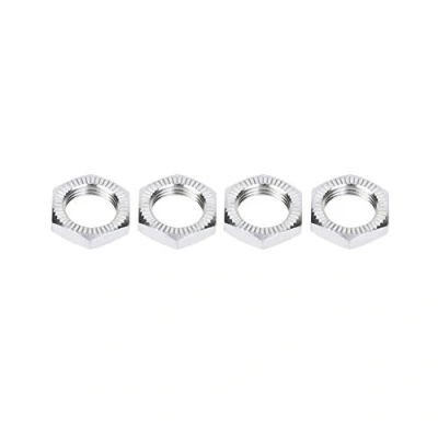 Afbeelding van VGEBY1 RC auto Wielmoeren, 1/8 moersleutel 17 mm aluminiumlegering moer (zilver) miniatuur accessoires