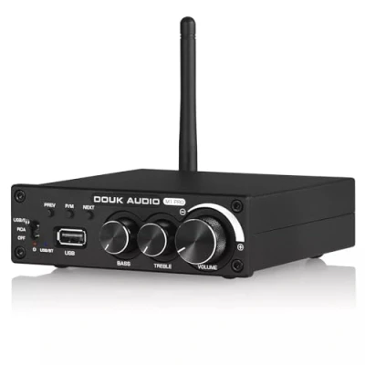Afbeelding van Douk Audio 320 W Bluetooth 5.0 hifi versterker ontvanger, 2.0 kanaals stereo powerversterker, subwoofer, Amp Mini Class D, geïntegreerde versterker, USB muziekspeler voor passieve luidsprekers thuis