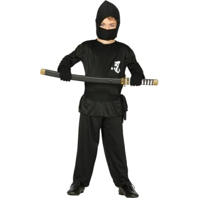 Afbeelding van Fiestas Guirca Black Ninja child 5 6 jaar