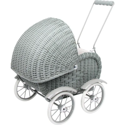 Afbeelding van Houten poppenwagen &quot;Vintage Grijs&quot;