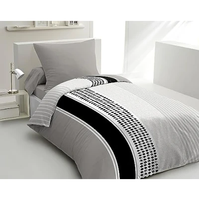 Afbeelding van Home Linge Passion Mimosa Dekbedovertrekset, 140 x 200 cm, grijs